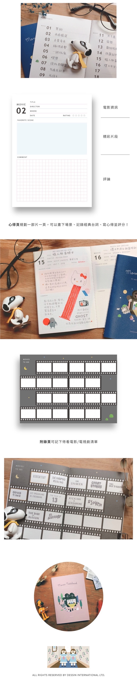 Dimanche Notepad NOTEBOOK Series Notepad [食品]ライトブルー 8枚目の画像