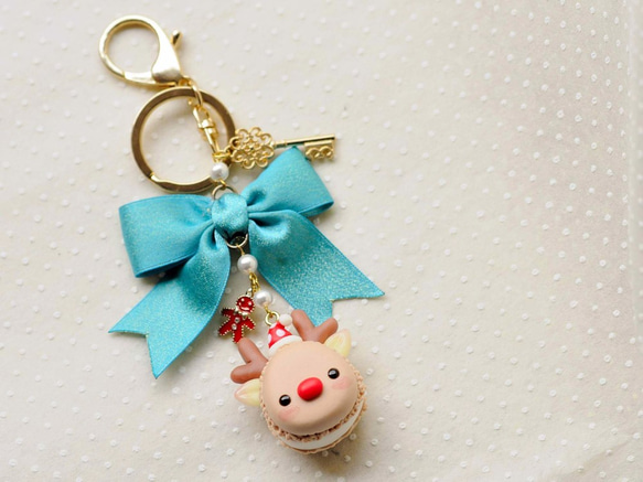 スウィートドリーム☆☆赤ずきんちゃんのクリスマスヘラジカマカロン2 /袋の装飾品/ギフト交換 2枚目の画像