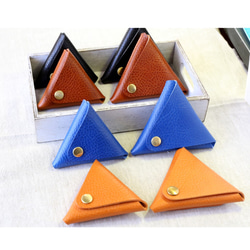 トスカーナの三角コインケース　カラー4色　イタリアンレザー 4枚目の画像