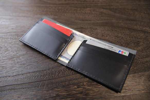 お札の取り出しやすい財布　ブッテーロ　本革　牛革 6枚目の画像