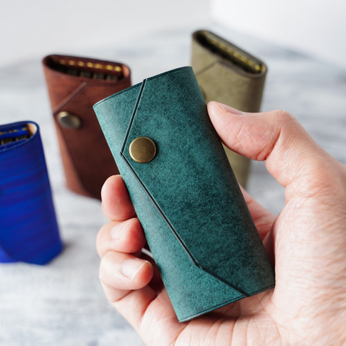 メルホ HERMES キーケース　パープル　美品 tk2244_1.jpg