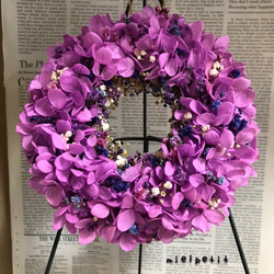 リース　かすみ草　ドライフラワー ドライフラワー】かすみ草のナチュラルリース - lafeuille-tokyo