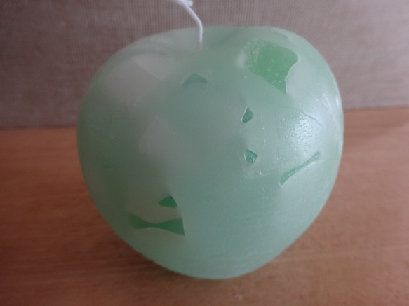 apple candle（グリーン） 1枚目の画像