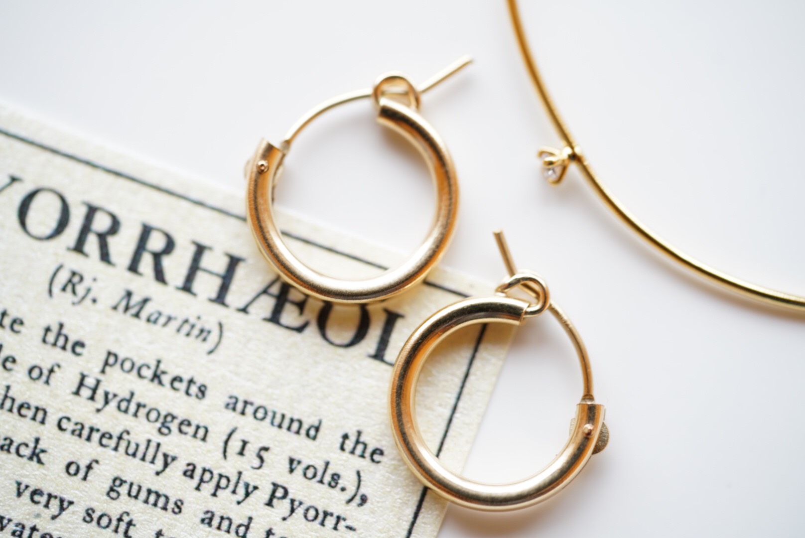 K14GF フープピアス-15mm