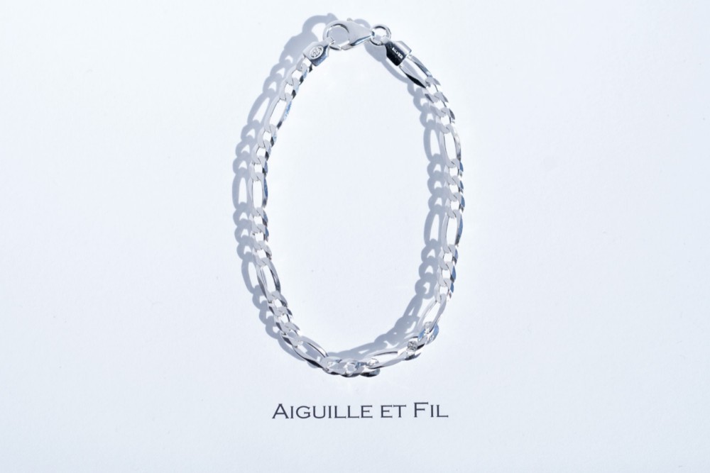 SILVER925 フィガロチェーンブレスレット