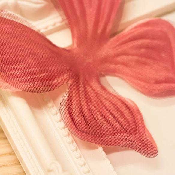 Vivid Organza Butterfly Petals DIY Fabric Flower Crafts 第2張的照片