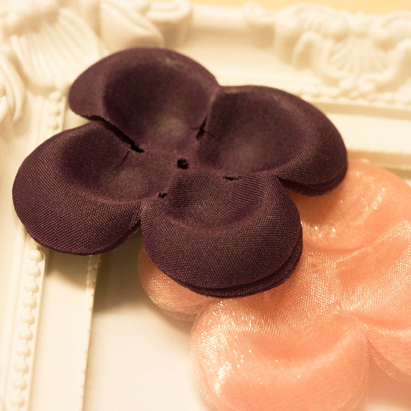 Beautiful Organza Rose Flower Petal DIY Fabric Flower Crafts 第2張的照片