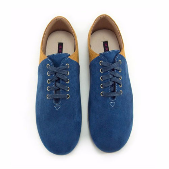 Two Tone Lace-up Shoes M1105A BlueLand 第2張的照片