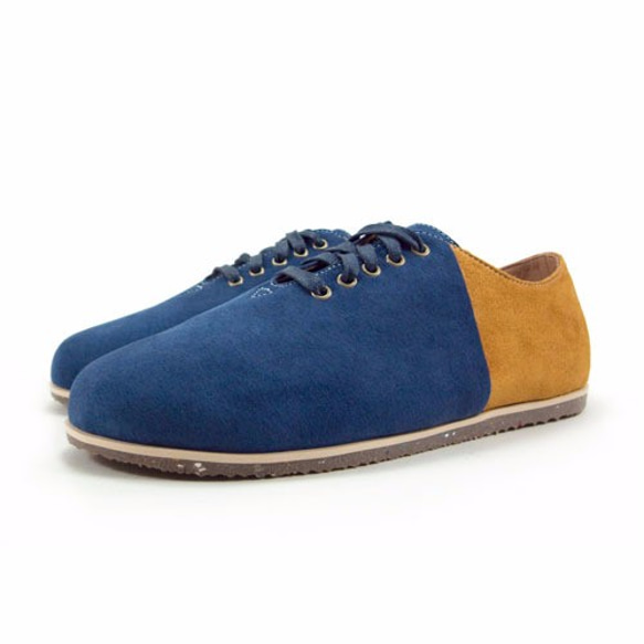 Two Tone Lace-up Shoes M1105A BlueLand 第3張的照片