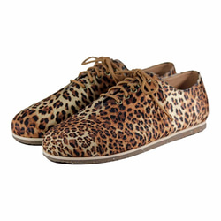 Two Tone Lace-up Shoes M1105A Wild Leopard 第3張的照片