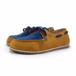 Two Tone Boat Shoes M1106A BlueLand 第3張的照片