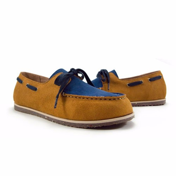 Two Tone Boat Shoes M1106A BlueLand 第4張的照片