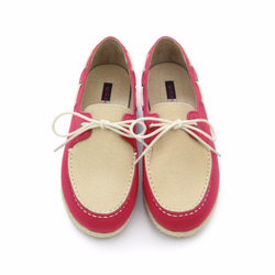 Espadrille Boat Shoes M1106 RedBrown 第2張的照片