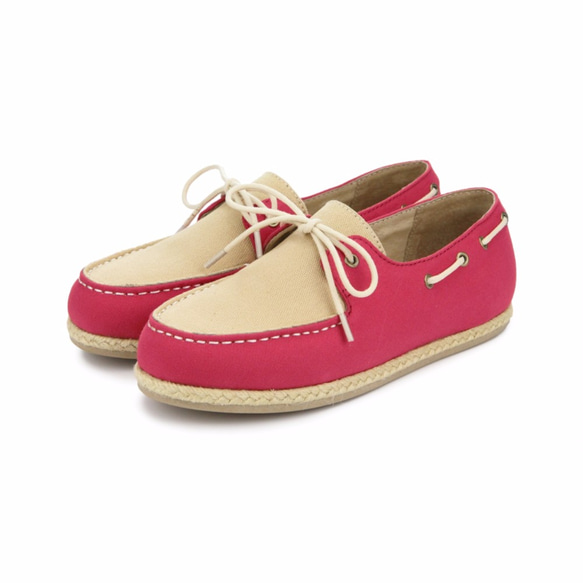 Espadrille Boat Shoes M1106 RedBrown 第3張的照片