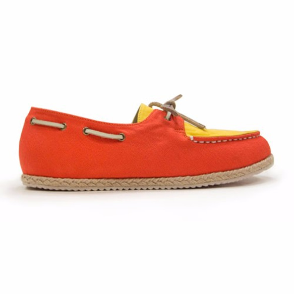 Espadrille Boat Shoes M1106 OrangeYellow 第1張的照片