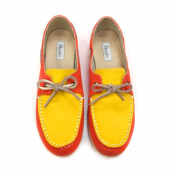 Espadrille Boat Shoes M1106 OrangeYellow 第2張的照片