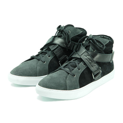 Mirako X Sweet Villians M1192 X2 Black Leather Sneaker 第1張的照片
