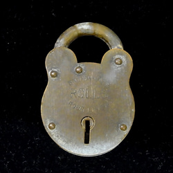 戦前のイギリス製錠前です。鍵なしです。k−39 8枚目の画像