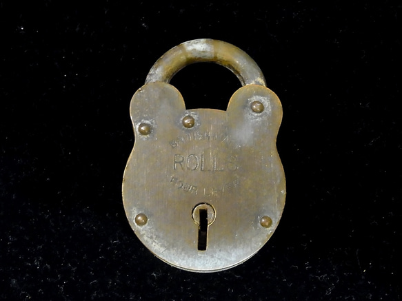 戦前のイギリス製錠前です。鍵なしです。k−39 8枚目の画像