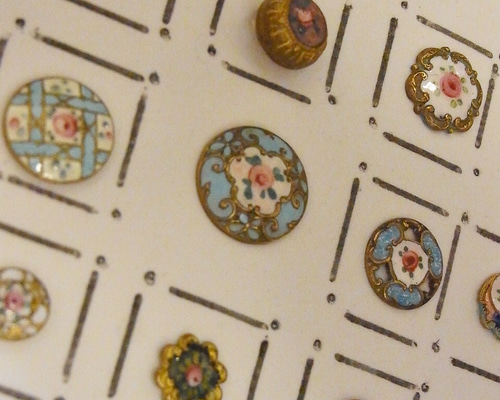 ⬇️【希少】アンティーク エナメル手書き　ボタン 0_ab3ad5cd561d5fd4cd7aaadca87e