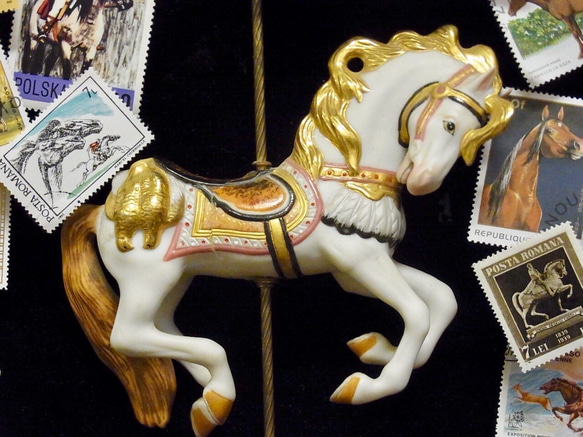 B4サイズ  プラスヴォーチェオリジナル馬の切手の額装です。 2枚目の画像