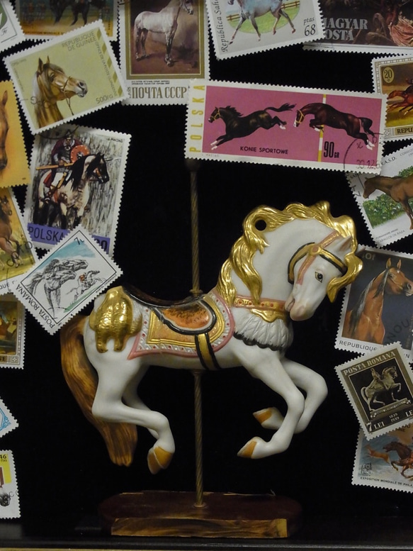 B4サイズ  プラスヴォーチェオリジナル馬の切手の額装です。 6枚目の画像