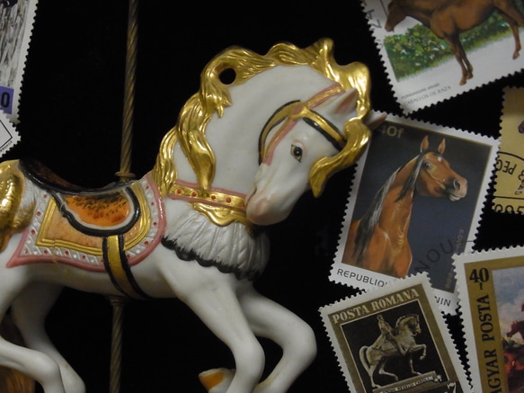 B4サイズ  プラスヴォーチェオリジナル馬の切手の額装です。 7枚目の画像
