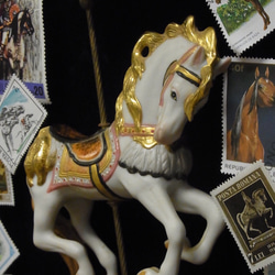 B4サイズ  プラスヴォーチェオリジナル馬の切手の額装です。 8枚目の画像
