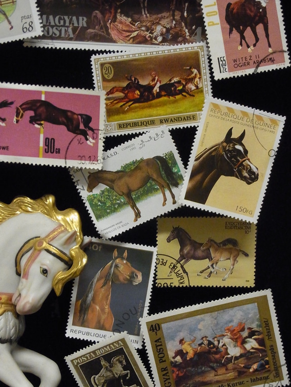 B4サイズ  プラスヴォーチェオリジナル馬の切手の額装です。 10枚目の画像