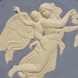 イタリア製の石膏レリーフ「 昼の天使」です。 6枚目の画像