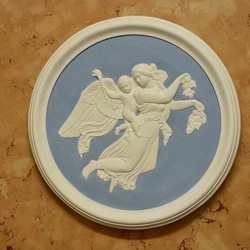 イタリア製の石膏レリーフ「 昼の天使」です。 9枚目の画像
