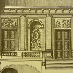 ベルサイユ宮殿の、リフォームの為の建築図面  王妃の階段 A3サイズ  F-19 5枚目の画像