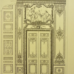 ベルサイユ宮殿の、王妃の寝室の扉 の建築図面です。A3サイズ  F-16 2枚目の画像