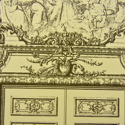 ベルサイユ宮殿の、王妃の寝室の扉 の建築図面です。A3サイズ  F-16 7枚目の画像