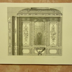 ベルサイユ宮殿の、「メダイユの間」の建築図面  です。A3サイズ  F-13 1枚目の画像