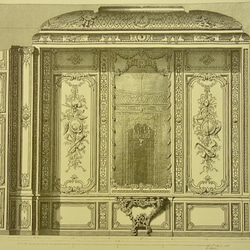 ベルサイユ宮殿の、「メダイユの間」の建築図面  です。A3サイズ  F-13 2枚目の画像