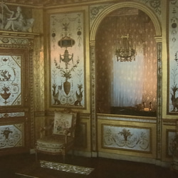 フォンテーヌブロー宮殿のマリー アントワネットの化粧部屋の壁とマントルピースのデザイン。A3 サイズ    F- 42 7枚目の画像