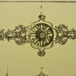 フランス  ドアの金具のプレゼンの絵です。 A3サイズ    F-51 4枚目の画像