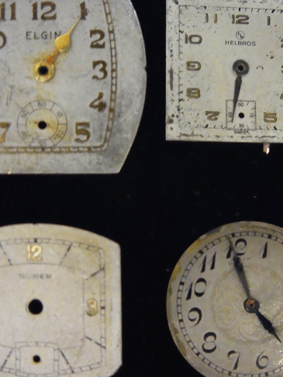 古い時計の文字盤のみ5枚セットです。JW-222 3枚目の画像