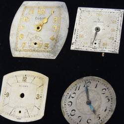 古い時計の文字盤のみ5枚セットです。JW-222 4枚目の画像