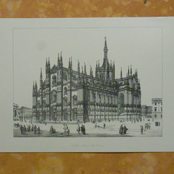 イタリア ミラノの大聖堂(ドーモ)の完成予想図。(写真アリ) A3サイズ F