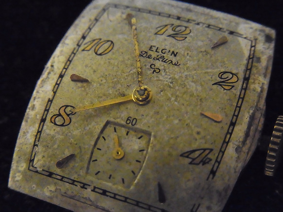 本物志向。1952年に製造されたエルジン社の腕時計のジャンク品です。 JW -188 5枚目の画像