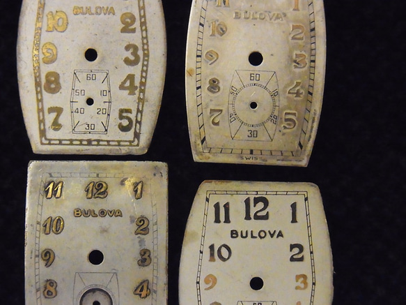 本物志向。古い腕時計の文字盤のみ4枚セットです。JW -244 4枚目の画像