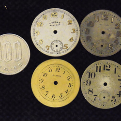本物志向。古い腕時計の文字盤のみ4枚セットです。JW -246 5枚目の画像