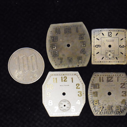本物志向。古い腕時計の文字盤のみ4枚セットです。JW -250 5枚目の画像