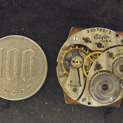 本物志向。1929年に製造されたエルジン社の腕時計のジャンク品です。 JW -264 3枚目の画像
