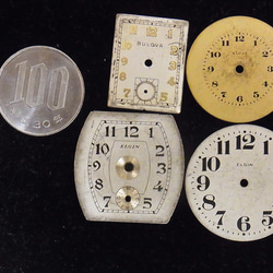 本物志向。古い腕時計の文字盤のみ4枚セットです。JW -324 2枚目の画像