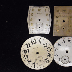 本物志向。古い腕時計の文字盤のみ4枚セットです。JW -327 3枚目の画像