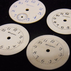 本物志向。古い懐中時計の文字盤のみ4枚セットです。jw-328 4枚目の画像