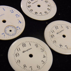 本物志向。古い懐中時計の文字盤のみ4枚セットです。jw-328 5枚目の画像